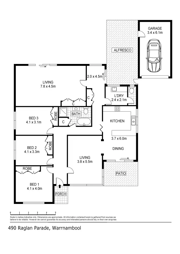 Floorplan of Homely house listing, 490 Raglan Parade, Warrnambool VIC 3280