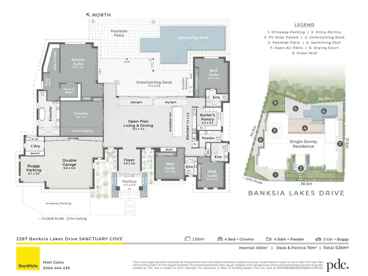 Floorplan of Homely house listing, 2287 Banksia Lakes Drive, Sanctuary Cove QLD 4212