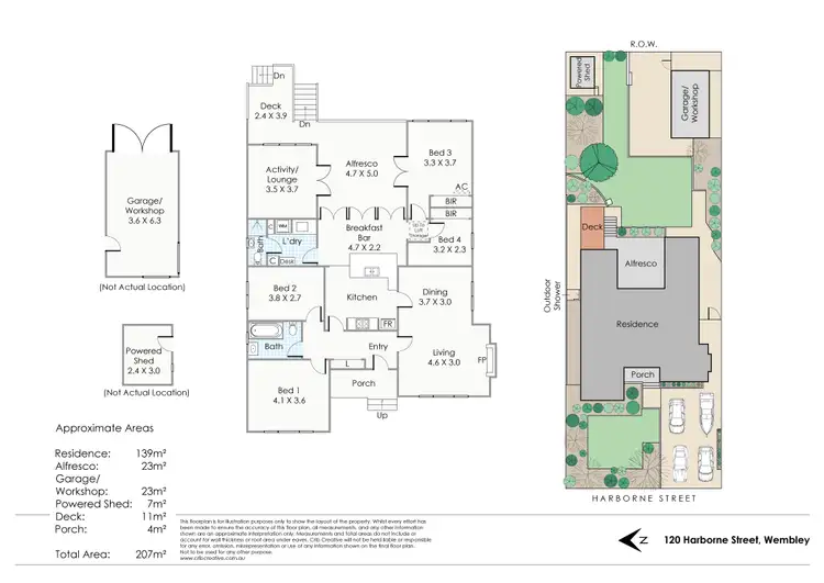 Floorplan of Homely house listing, 120 Harborne Street, Wembley WA 6014
