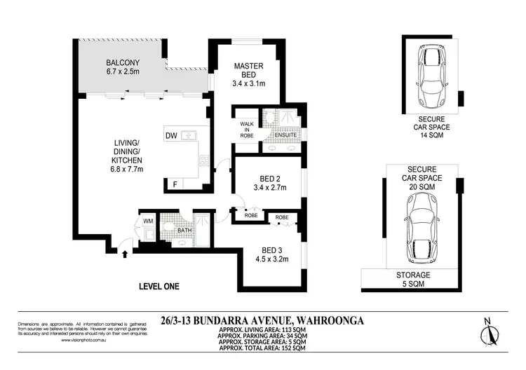 Floorplan of Homely apartment listing, 26/3-13 Bundarra Avenue South, Wahroonga NSW 2076