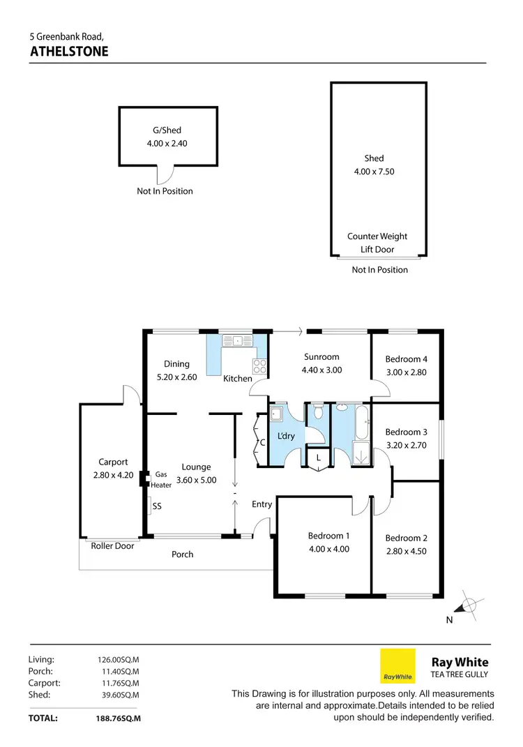 Floorplan of Homely house listing, 5 Greenbank Road, Athelstone SA 5076