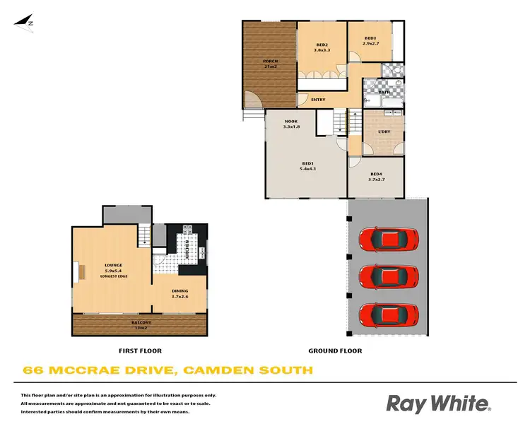 Floorplan of Homely house listing, 66 Mccrae Drive, Camden South NSW 2570