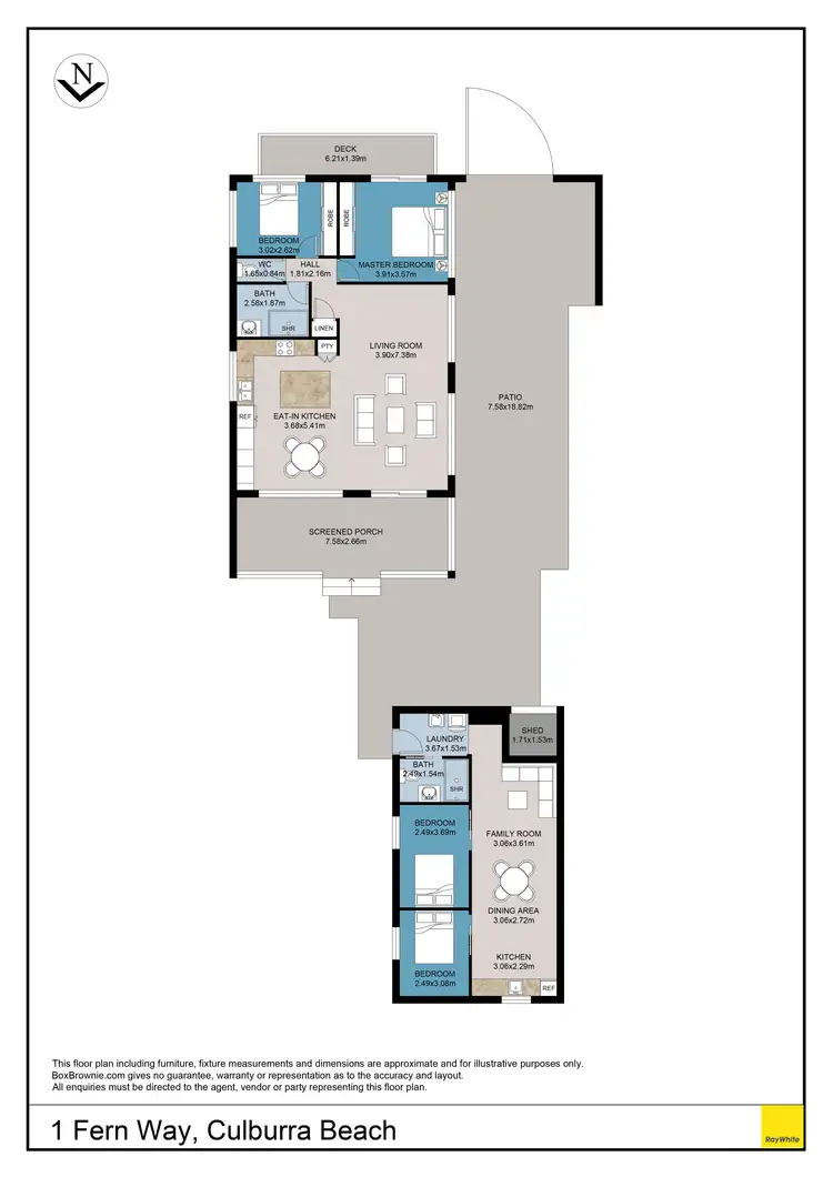 Floorplan of Homely house listing, 1 Fern Way, Culburra Beach NSW 2540