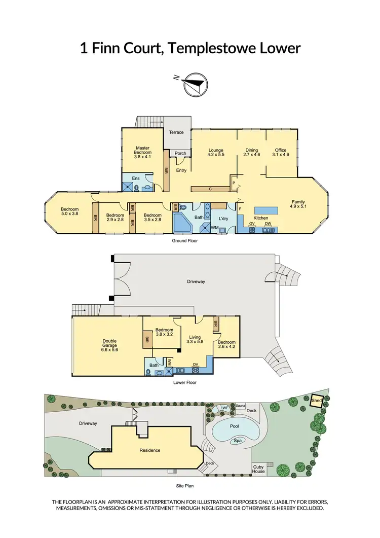 Floorplan of Homely house listing, 1 Finn Court, Templestowe Lower VIC 3107