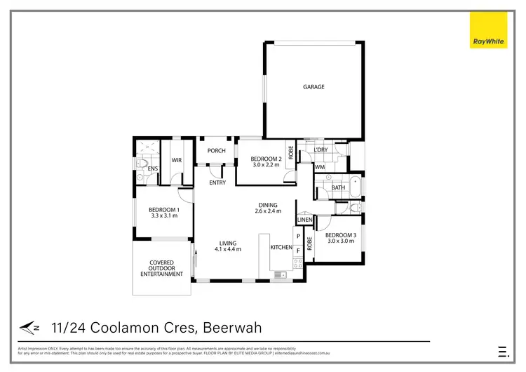 Floorplan of Homely house listing, 11/24 Coolamon Crescent, Beerwah QLD 4519