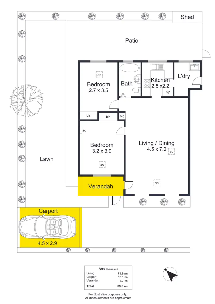 Floorplan of Homely unit listing, 4/12 Carlton Street, Highgate SA 5063
