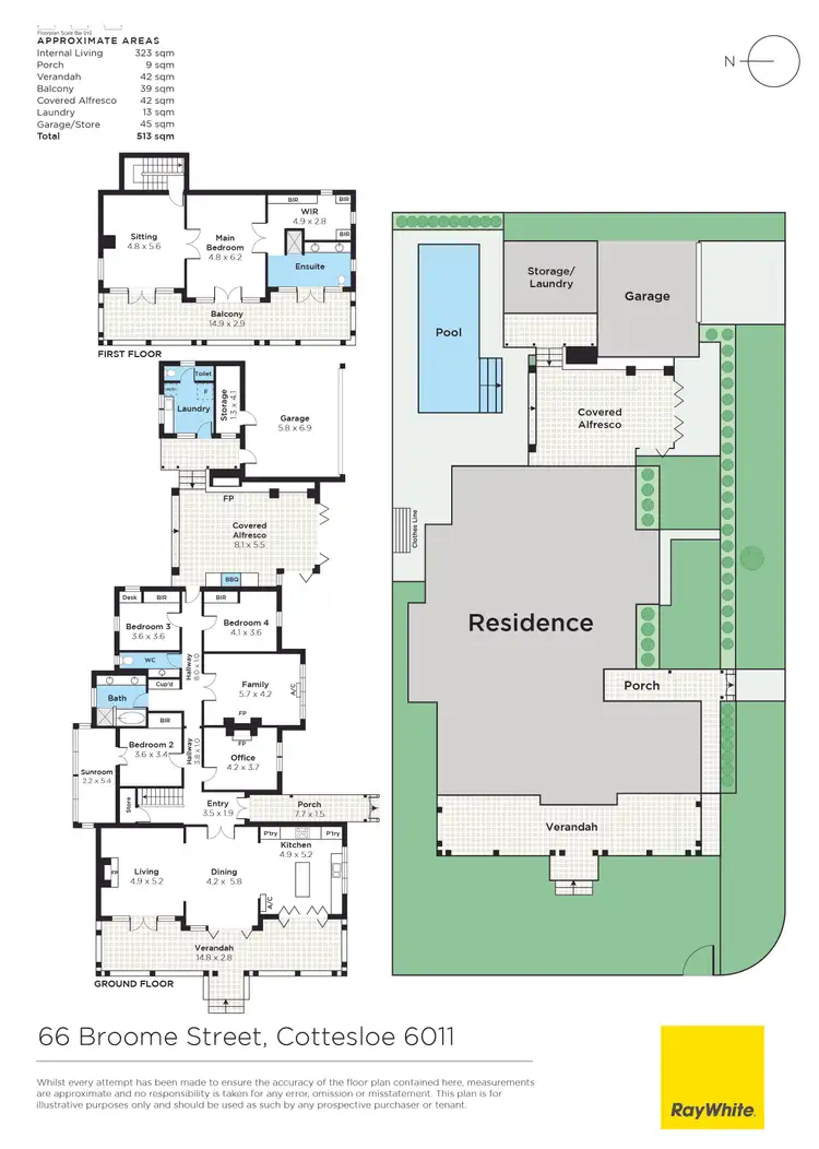 Floorplan of Homely house listing, 66 Broome Street, Cottesloe WA 6011