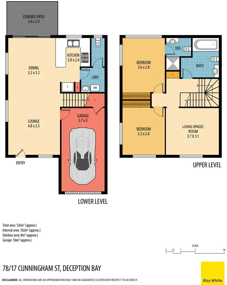 Floorplan of Homely townhouse listing, 78/17 Cunningham Street, Deception Bay QLD 4508