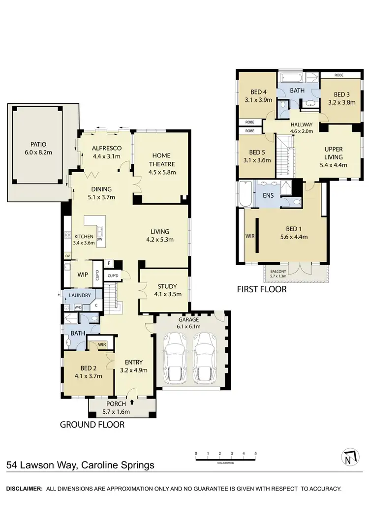 Floorplan of Homely house listing, 54 Lawson Way, Caroline Springs VIC 3023