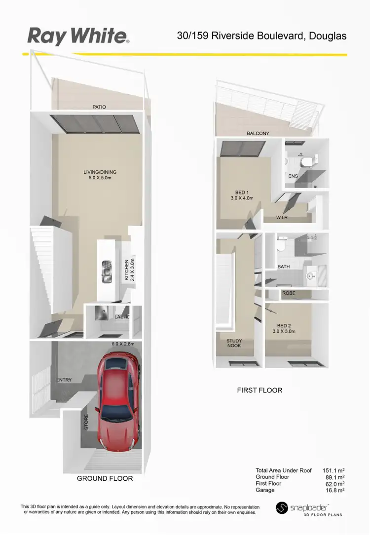 Floorplan of Homely unit listing, 30/159 Riverside Boulevard, Douglas QLD 4814