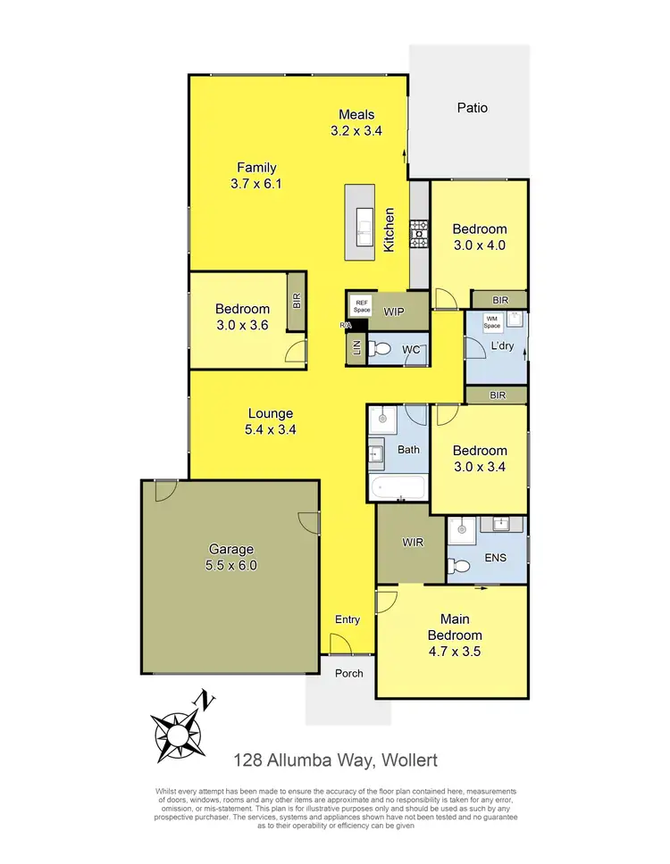 Floorplan of Homely house listing, 128 Allumba Way, Wollert VIC 3750
