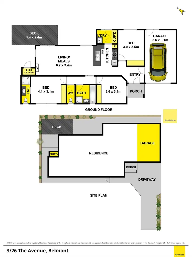 Floorplan of Homely house listing, 3/26 The Avenue, Belmont VIC 3216