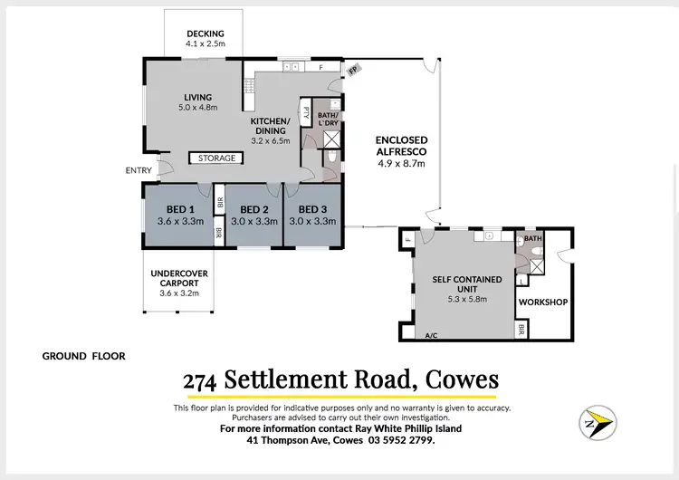 Floorplan of Homely house listing, 274 Settlement Road, Cowes VIC 3922