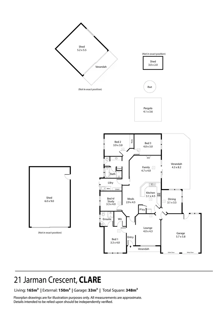 Floorplan of Homely house listing, 21 Jarman Crescent, Clare SA 5453