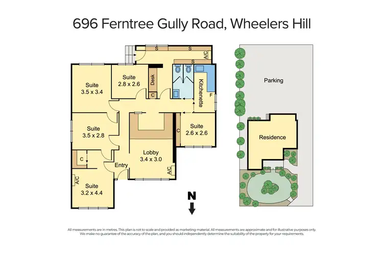 Floorplan of Homely house listing, 696 Ferntree Gully Road, Wheelers Hill VIC 3150