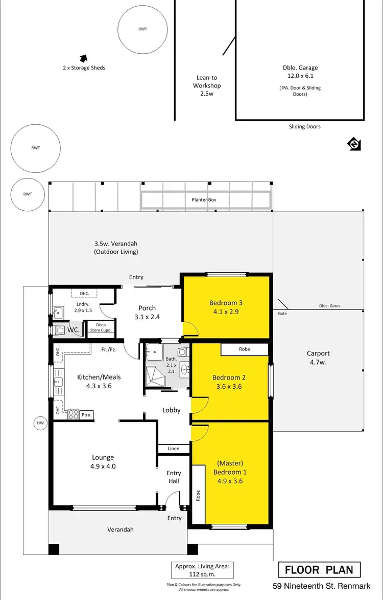 Floorplan of Homely house listing, 59 Nineteenth Street, Renmark SA 5341