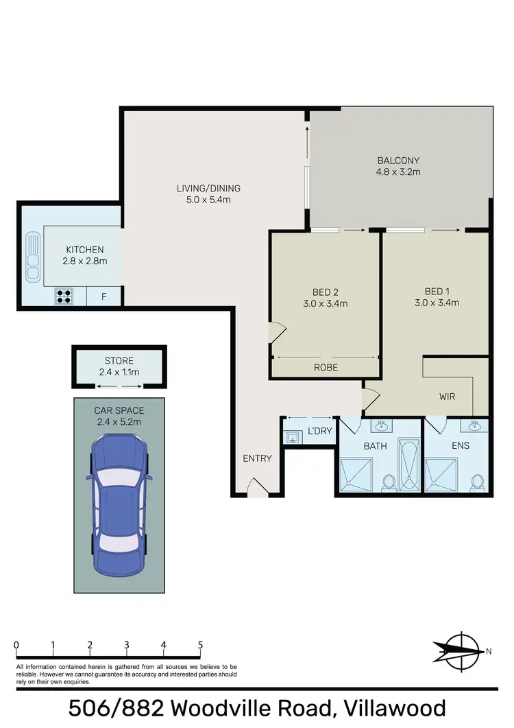 Floorplan of Homely unit listing, 506/882 Woodville Road, Villawood NSW 2163