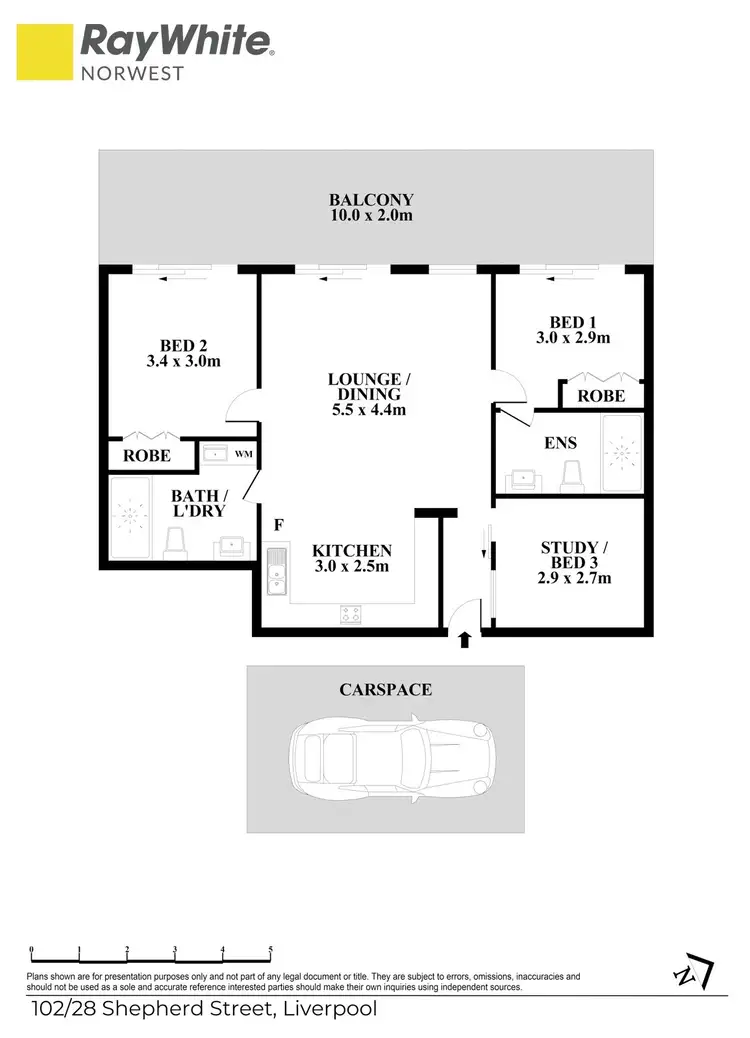 Floorplan of Homely apartment listing, 102/28 Shepherd Street, Liverpool NSW 2170