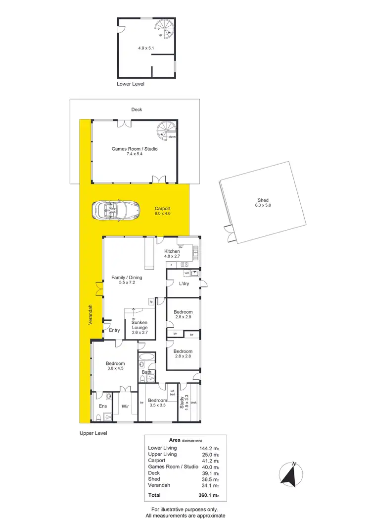 Floorplan of Homely house listing, 10 The Ridgeway, Belair SA 5052
