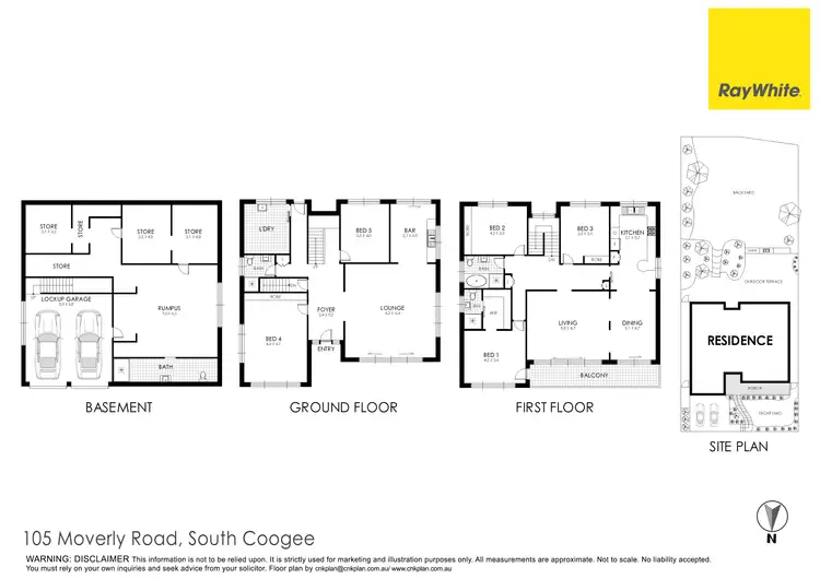 Floorplan of Homely house listing, 105 Moverly Road, South Coogee NSW 2034