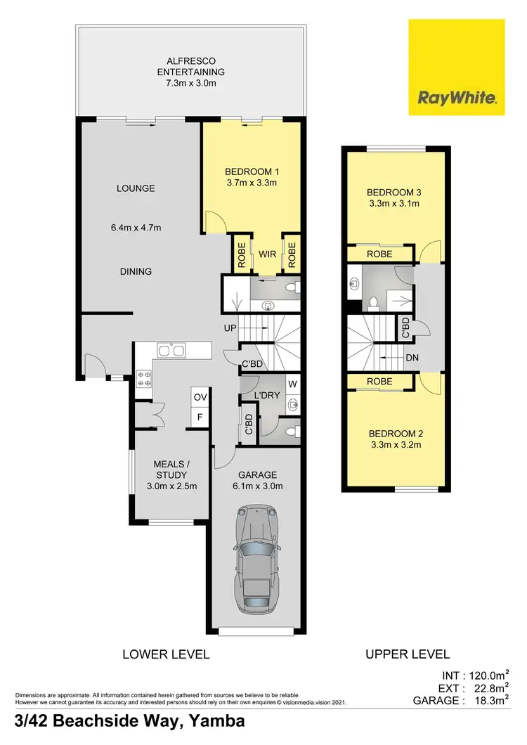Floorplan of Homely unit listing, 3/42 Beachside Way, Yamba NSW 2464