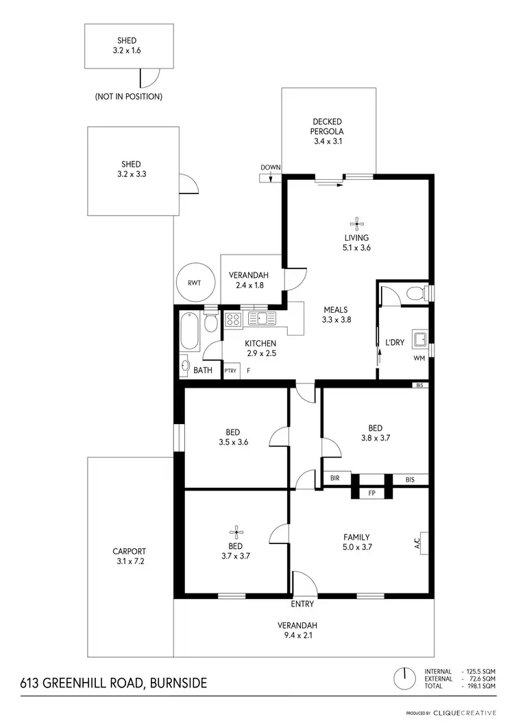 Floorplan of Homely house listing, 613 Greenhill Road, Burnside SA 5066