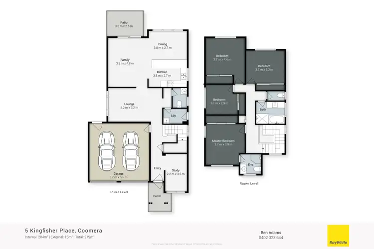 Floorplan of Homely house listing, 5 Kingfisher Place, Coomera QLD 4209