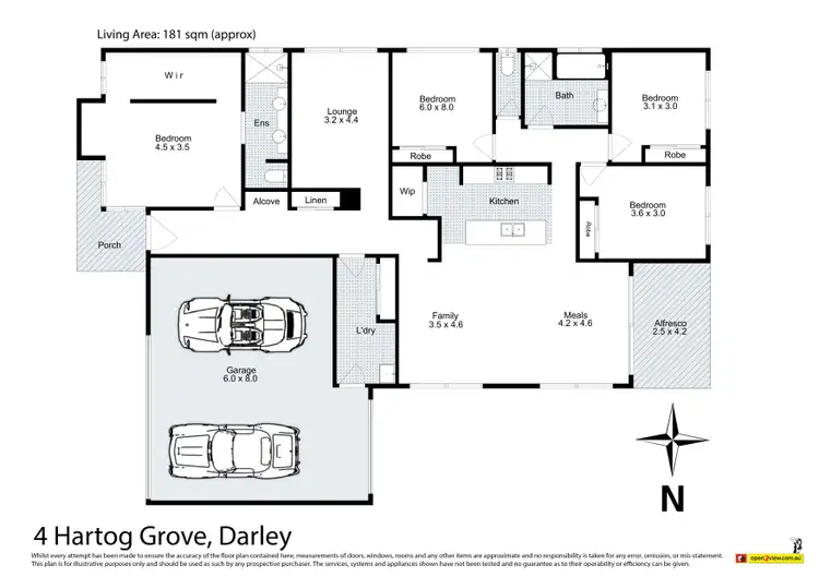 Floorplan of Homely house listing, 4 Hartog Grove, Darley VIC 3340