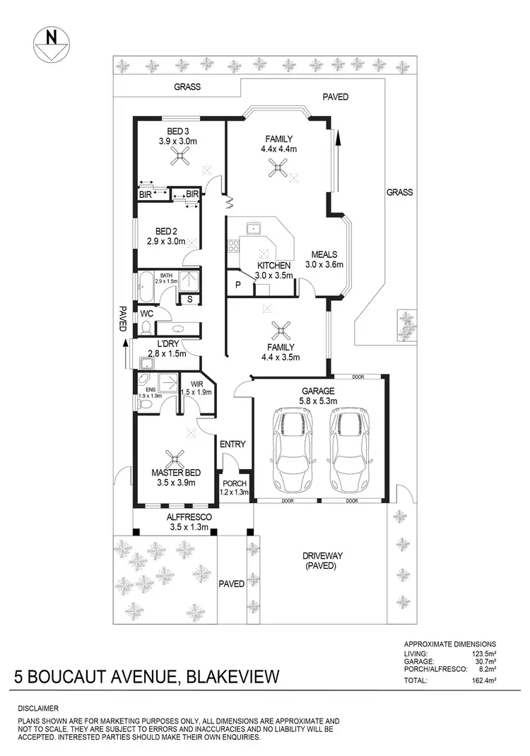 Floorplan of Homely house listing, 5 Boucaut Avenue, Blakeview SA 5114