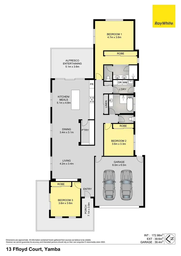Floorplan of Homely house listing, 13 Ffloyd Court, Yamba NSW 2464