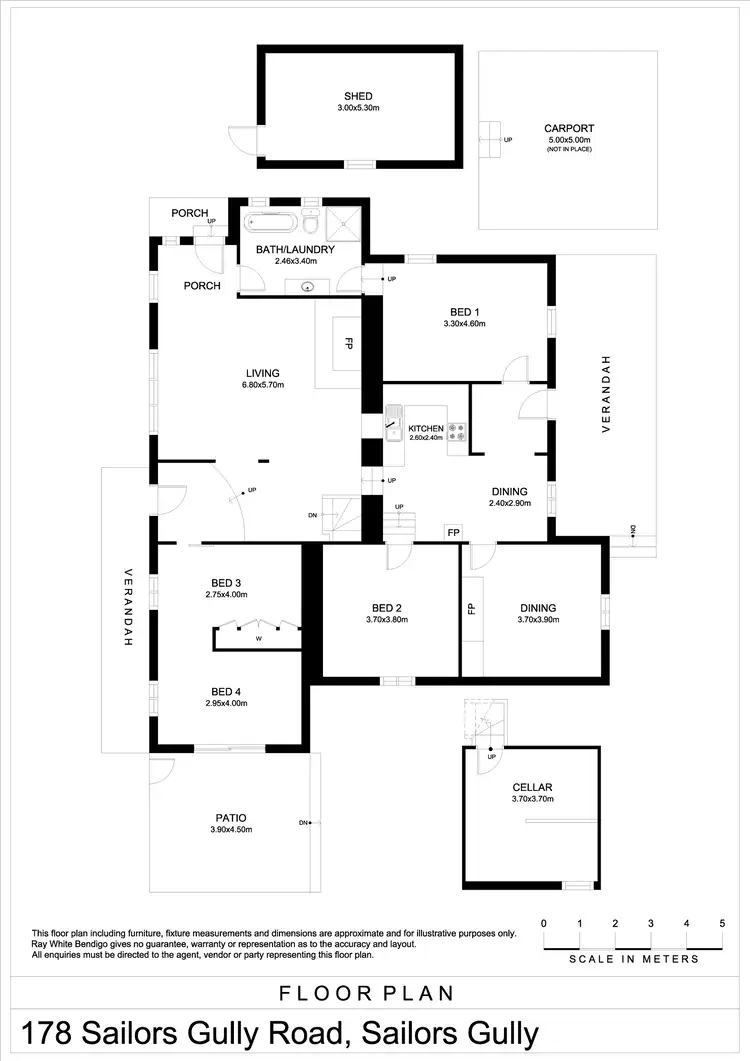 Floorplan of Homely house listing, 178 Sailors Gully Road, Sailors Gully VIC 3556