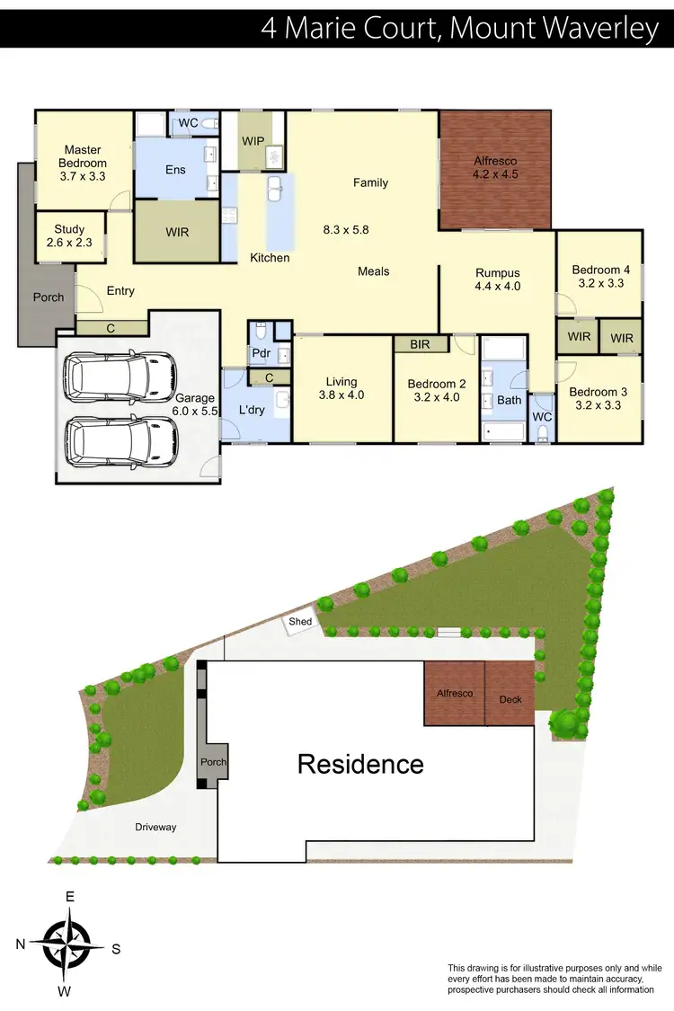 Floorplan of Homely house listing, 4 Marie Court, Mount Waverley VIC 3149