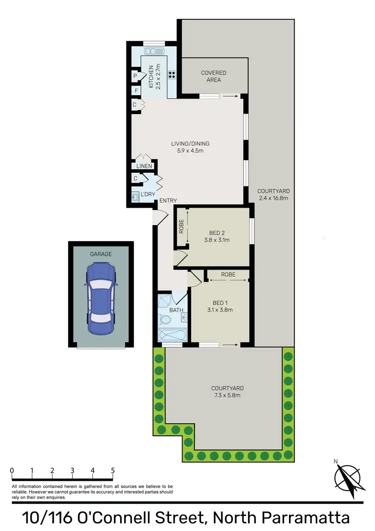 Floorplan of Homely unit listing, 10/116 O'Connell Street, North Parramatta NSW 2151