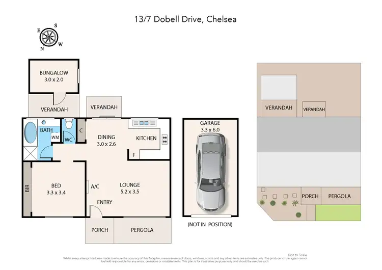 Floorplan of Homely unit listing, 13/7-13 Dobell Drive, Chelsea VIC 3196