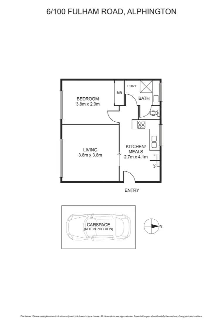 Floorplan of Homely apartment listing, 6/100 Fulham Road, Alphington VIC 3078