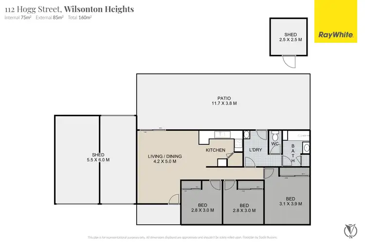 Floorplan of Homely house listing, 112 Hogg Street, Wilsonton Heights QLD 4350