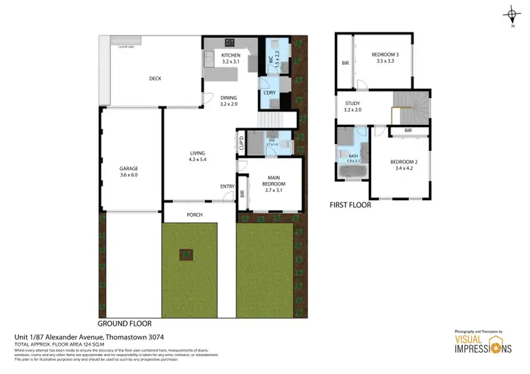 Floorplan of Homely townhouse listing, 1/87 Alexander Avenue, Thomastown VIC 3074