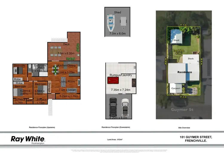 Floorplan of Homely house listing, 151 Guymer Street, Frenchville QLD 4701