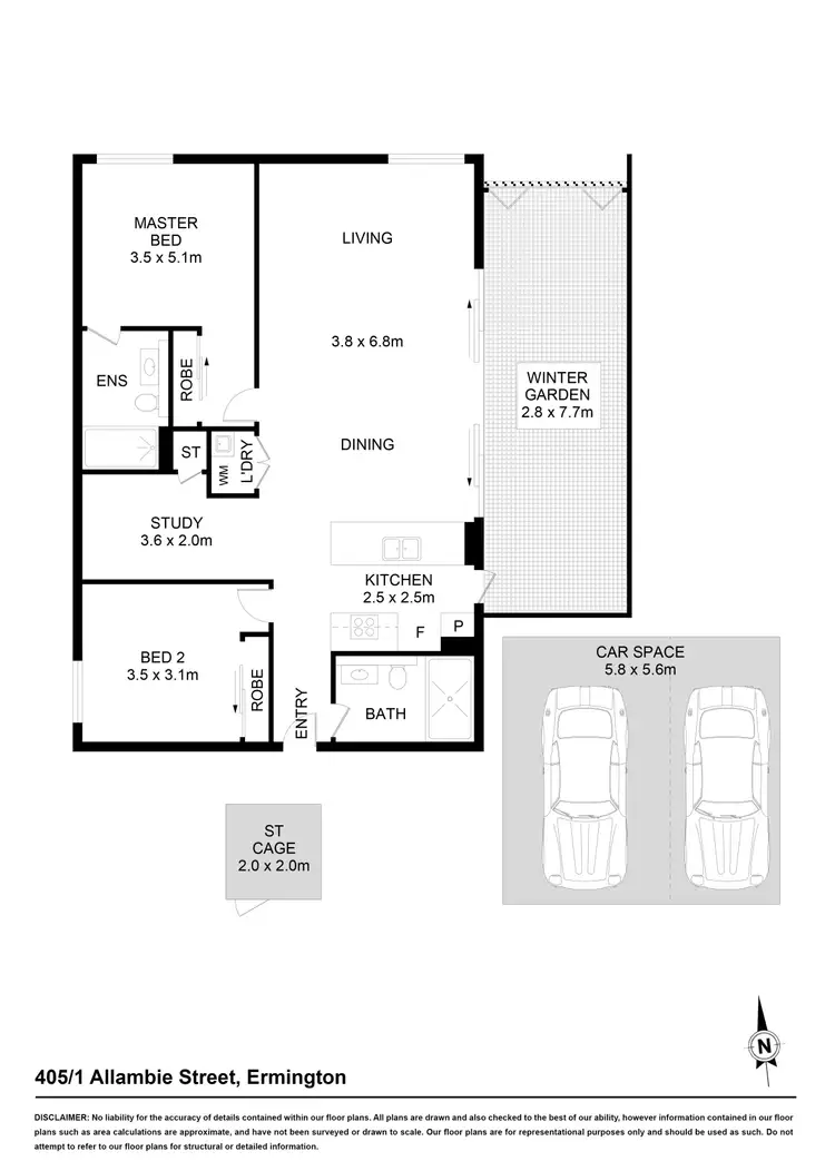 Floorplan of Homely apartment listing, 405/1 Allambie Street, Ermington NSW 2115