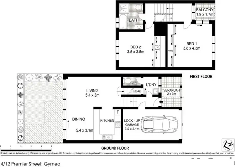 Floorplan of Homely townhouse listing, 4/12-14 Premier Street, Gymea NSW 2227