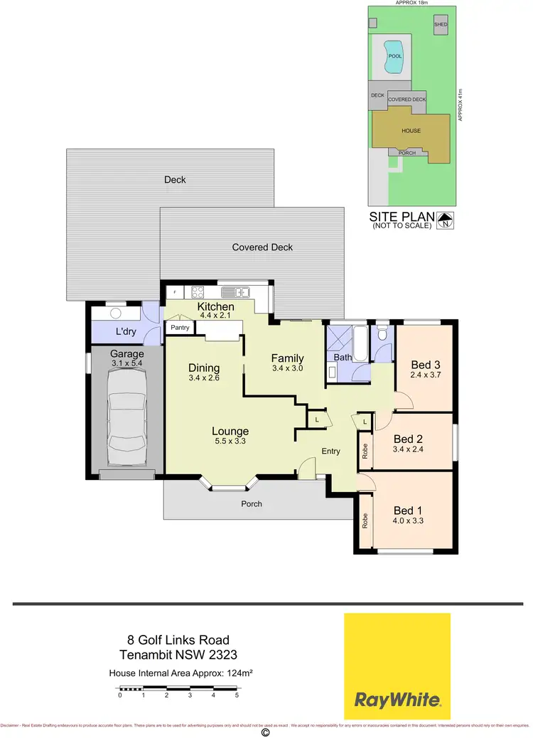 Floorplan of Homely house listing, 8 Golf Links Road, Tenambit NSW 2323