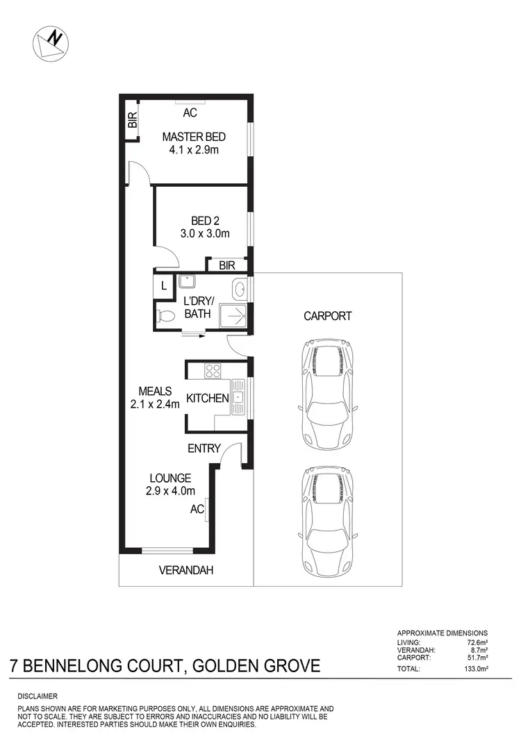Floorplan of Homely house listing, 7 Bennelong Court, Golden Grove SA 5125