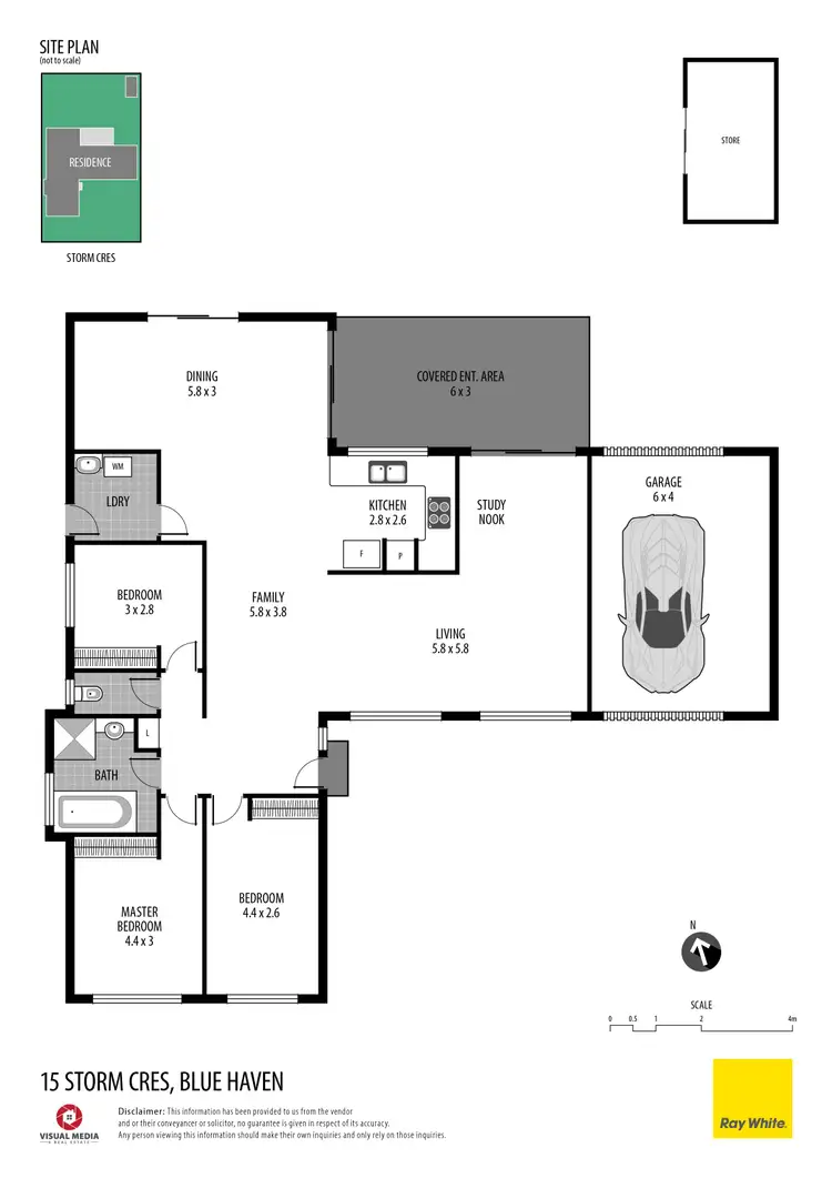 Floorplan of Homely house listing, 15 Storm Crescent, Blue Haven NSW 2262