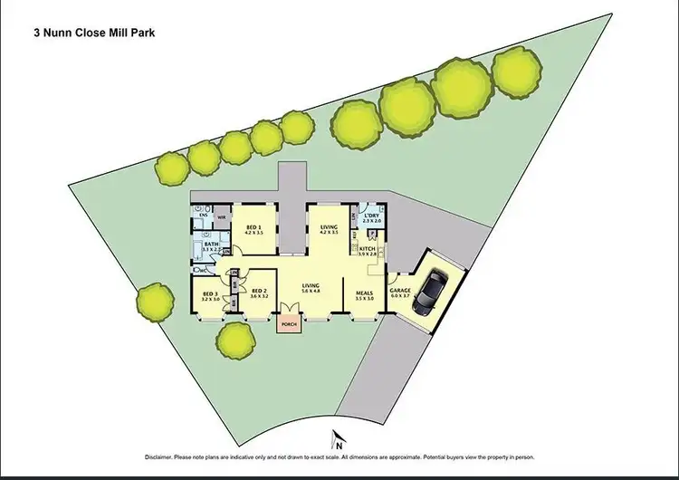 Floorplan of Homely house listing, 3 Nunn Close, Mill Park VIC 3082