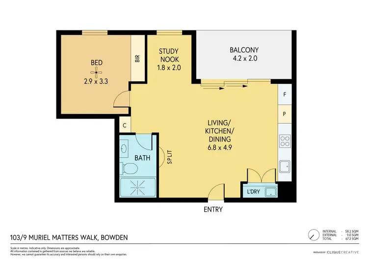 Floorplan of Homely house listing, 103/9 Muriel Matters Walk, Bowden SA 5007