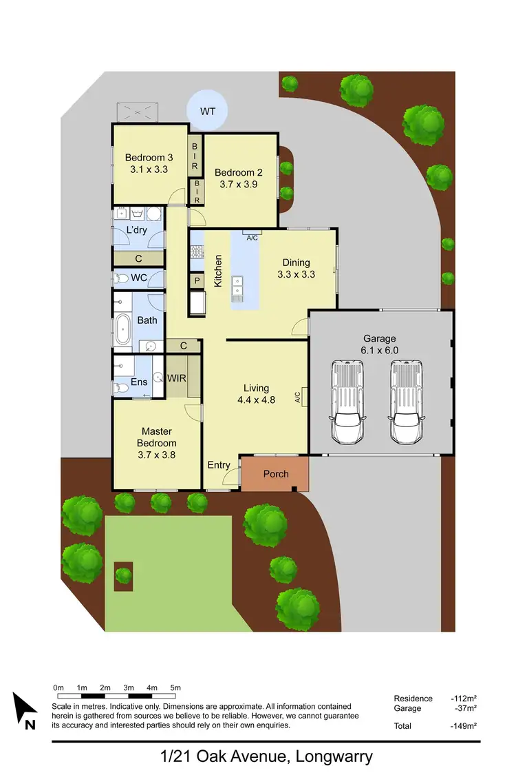 Floorplan of Homely house listing, 1/21 Oak Avenue, Longwarry VIC 3816