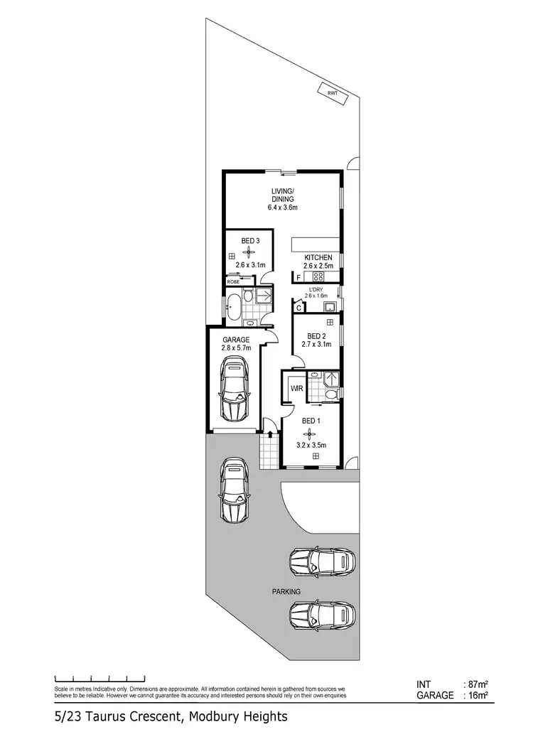 Floorplan of Homely house listing, 5/23 Taurus Crescent, Modbury Heights SA 5092
