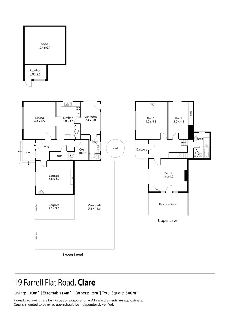 Floorplan of Homely house listing, 19 Farrell Flat Road, Clare SA 5453