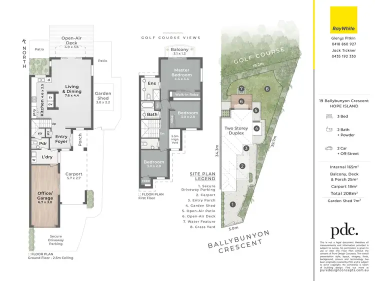 Floorplan of Homely semi-detached listing, 19 Ballybunyon Crescent, Hope Island QLD 4212