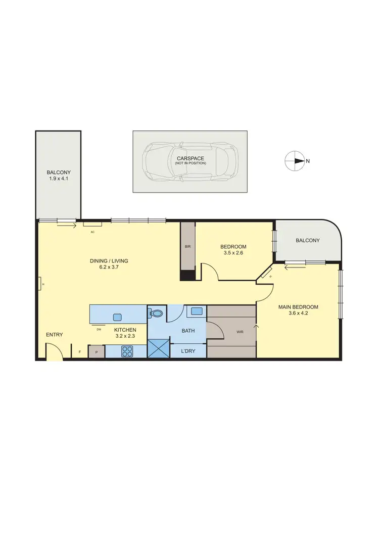 Floorplan of Homely apartment listing, 31/195-197 Lygon Street, Brunswick East VIC 3057